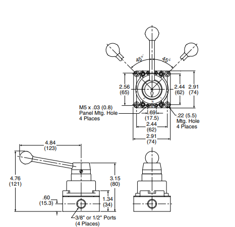 Van tay Parker HV Series