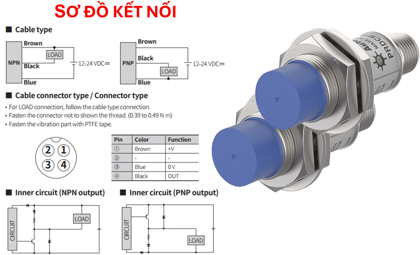 A close-up of a blue and silver device

Description automatically generated